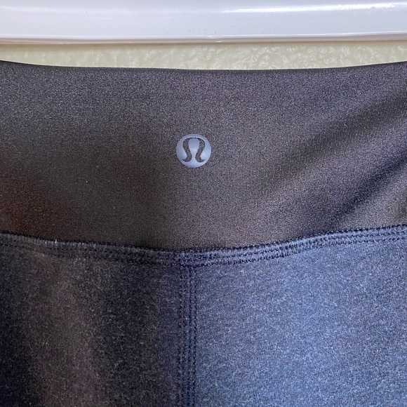 Lululemon Cotton Ribbed Spandex Insert Crop Leggings - Picture 9 of 12